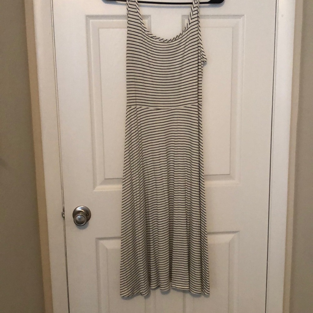 Striped tank top dress
